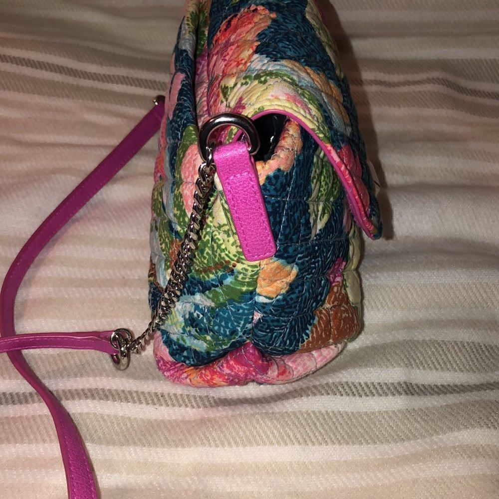 Vera Bradley Superbloom Print Floral Quilted Small Crossbody Bag Purse - Picture 5 of 15